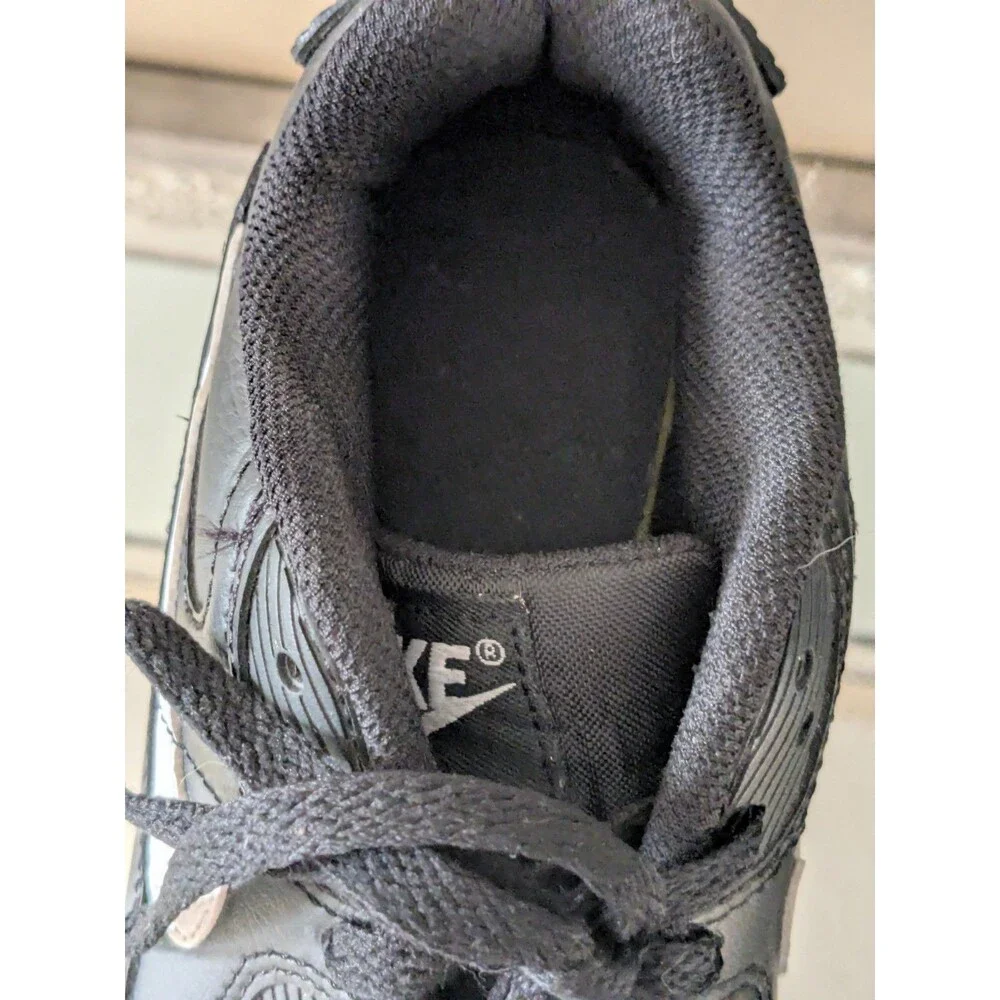 NIKE AIR MAX 90 LTR (GS) Youth Shoes 5Y black/white-black CD6864 010 - Picture 8 of 8